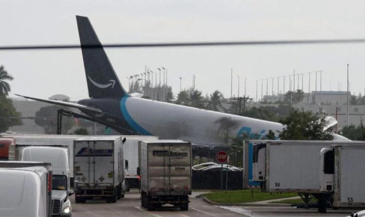 5 Dead, 5 Injured After Amazon Cargo Plane Overshoots Runway at Miami Airport